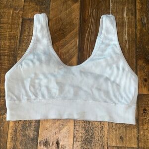 White Aerie Ribbed Women's Sports Bra